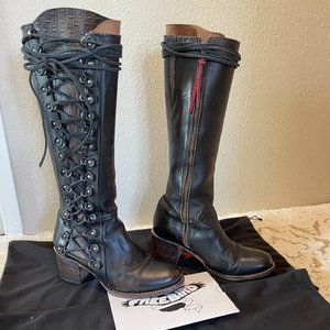 Freebird Chapelle Boots - Women's Size 10 - Leather - Black Multi